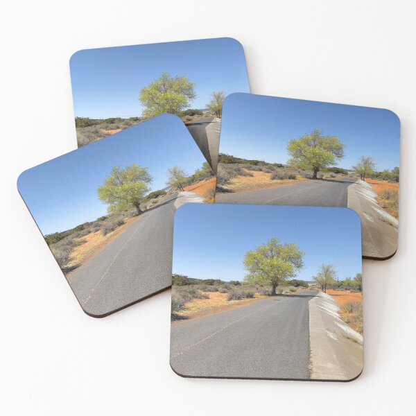 Item preview, Tree in a Desert Landscape - Long Road Southwest Photograph designed and sold by Talia Felix.