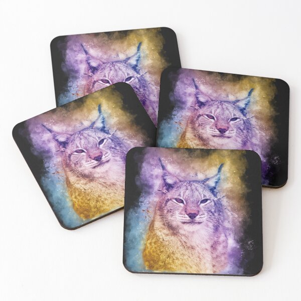 Item preview, Colorful Lynx Watercolor Digital Art designed and sold by KemeDesign.