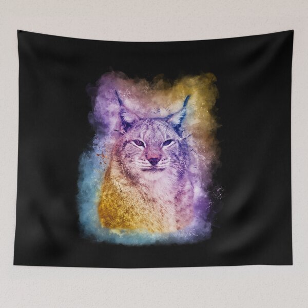 Item preview, Colorful Lynx Watercolor Digital Art designed and sold by KemeDesign.