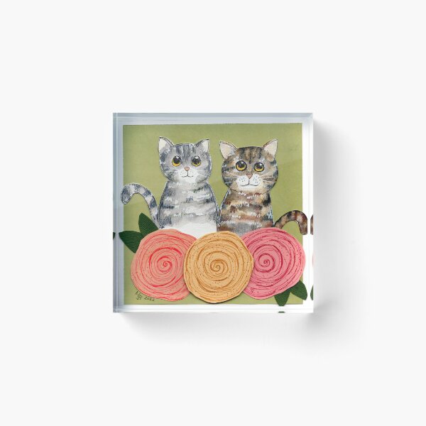 Item preview, A pair of kitties designed and sold by Mahli's  Artful Whimsy.