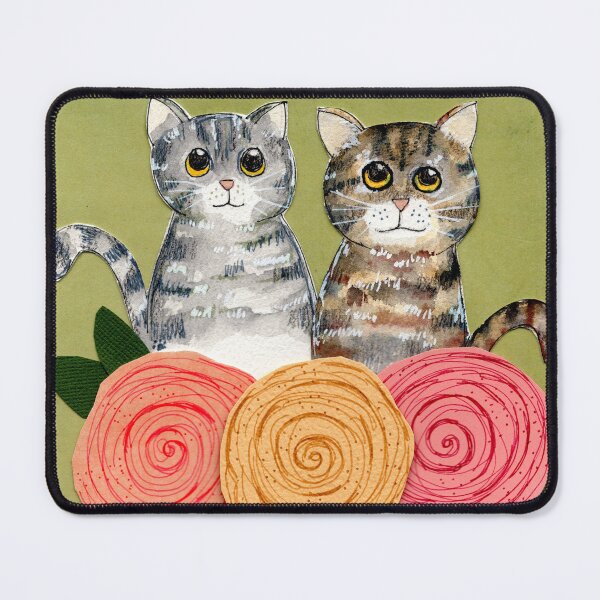 Item preview, A pair of kitties designed and sold by Mahli's Artful Whimsy.