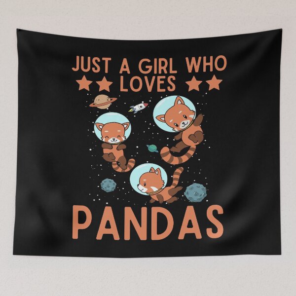 Item preview, Cute Panda Bear Girls Gift Space Red Panda Raccoon Lover designed and sold by Rachiirt.