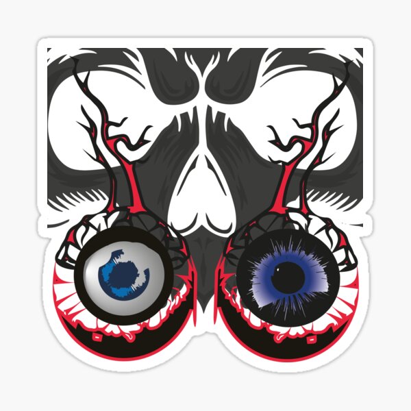 literally just an eyeball Sticker for Sale by elisabethkatee