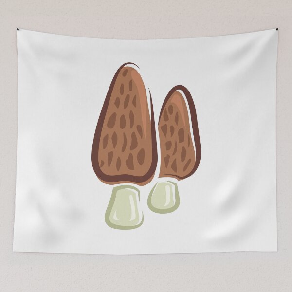 Item preview, Brown Morchella Morel Mushrooms designed and sold by CatsWCleavers.