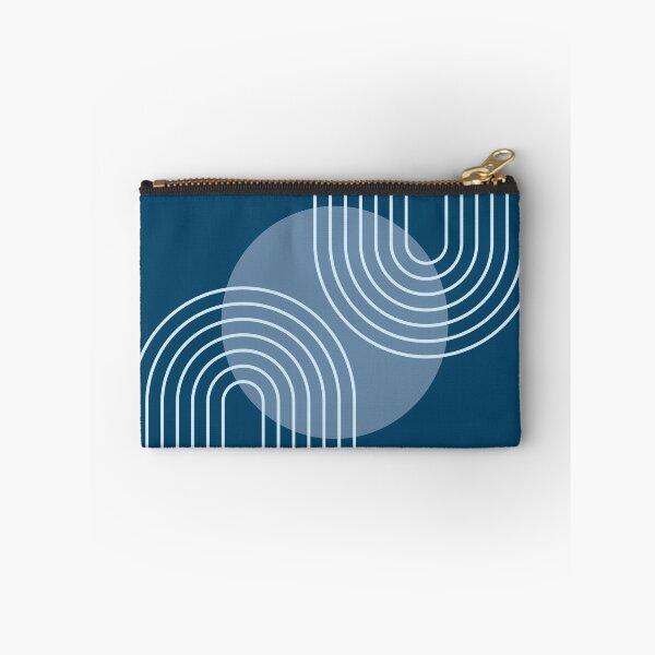 Item preview, Mid Century Modern Geometric 180 in Midnight Blue Shades designed and sold by nineFlorals.