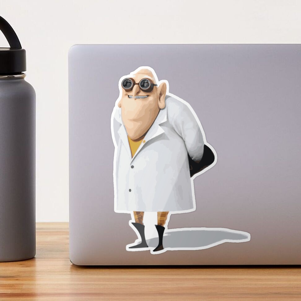 Fart Gun Dr Nefario Sticker - Fart Gun Dr Nefario Despicable Me