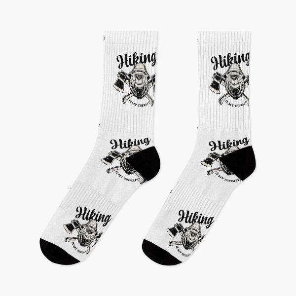Item preview, Hiking Is My Therapy vintage,  Funny Hiking Camping Retro designed and sold by NewAdventure.