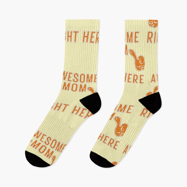 Item preview, awesome mom right here designed and sold by JAdotdotDesigns.