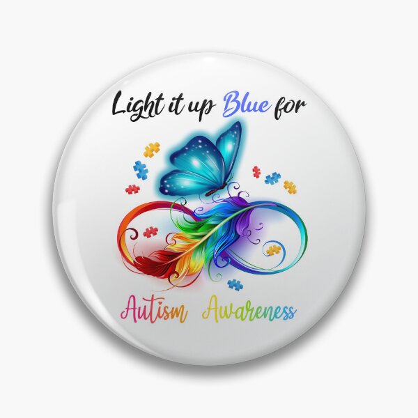 Item preview, Light it up Blue for Autism, Autism Infinity Symbol, Autism Month, Support Autism Gifts designed and sold by StepnitzStore.
