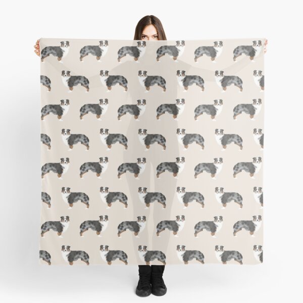 Australian Shepherd owners dog breed cute herding dogs aussie dogs animal pet portrait hearts by PetFriendly Scarf