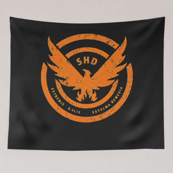 Item preview, The division shd logo distressed orange essential t shirt designed and sold by katiaros133.