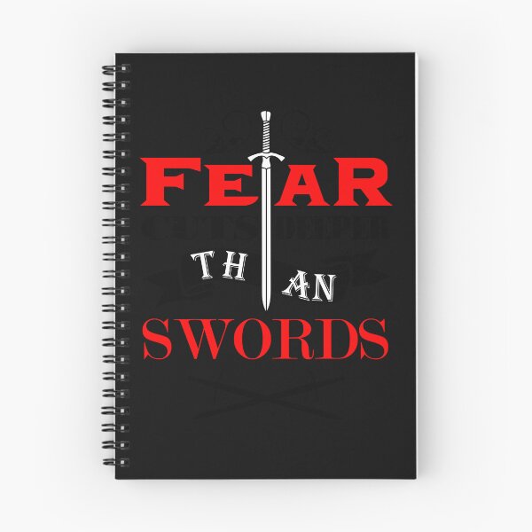 Item preview, Fear Cuts Deeper Than Swords - Black Red  designed and sold by AngelaHopki1.