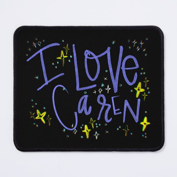 Item preview, I LOVE CAREN CUSTOM NAME PURPLE designed and sold by GIVENGRACE.ART.