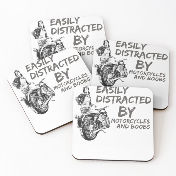 Item preview, BIKER RIDER EASILY DISTRACTED BY MOTORCYCLES AND BOOB designed and sold by BestdesignerFM.