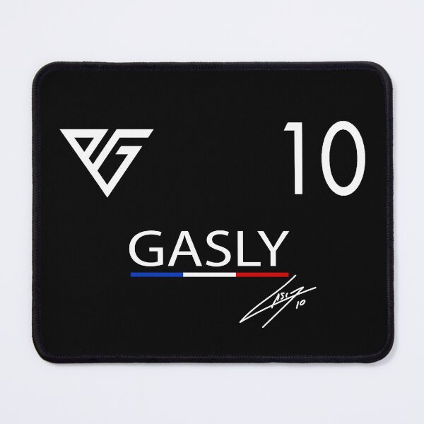 Aperçu de l'œuvre  Pierre Gasly 10 édition française créée et vendue par ArcticWolfMerch.