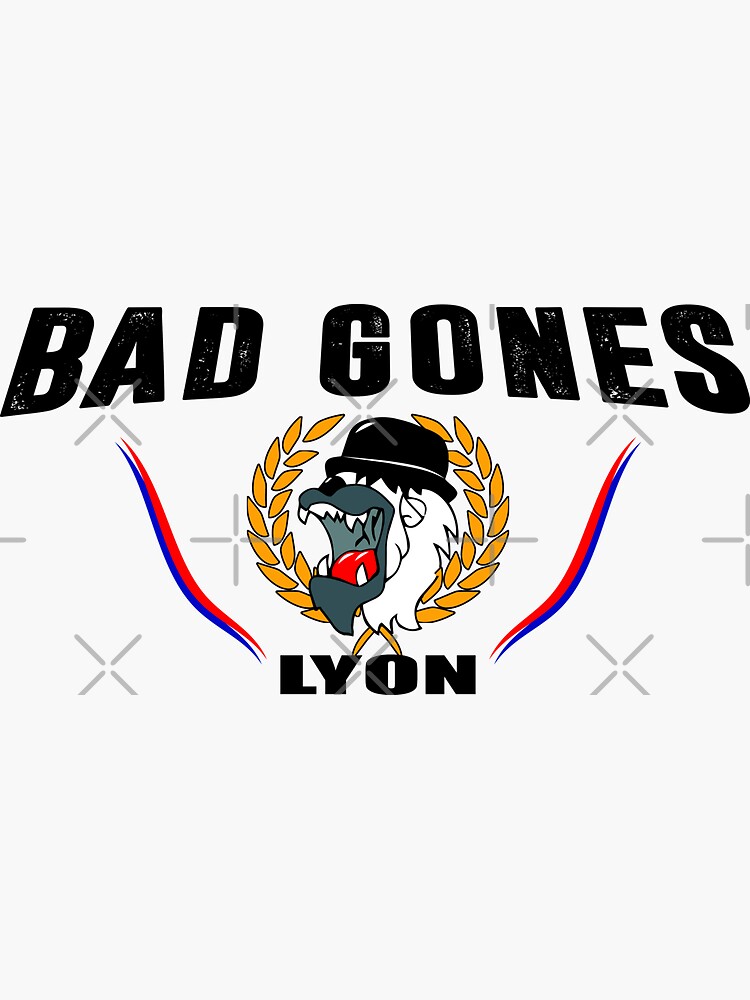 Sticker OL Olympique Lyonnais - Autocollant Bad Gones - Football