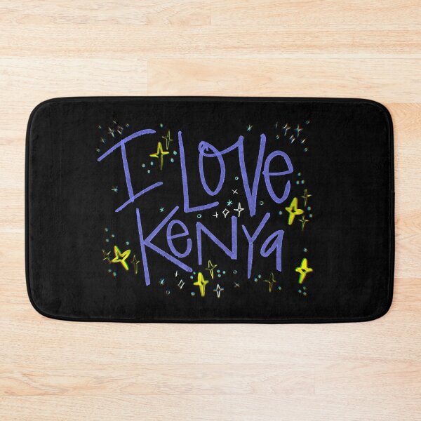Item preview, I LOVE KENYA CUSTOM NAME PURPLE  designed and sold by GIVENGRACE.ART.