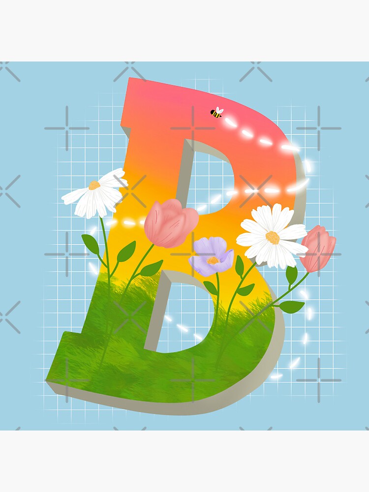 "Letter B" Poster For Sale By TheDoodleRoom | Redbubble