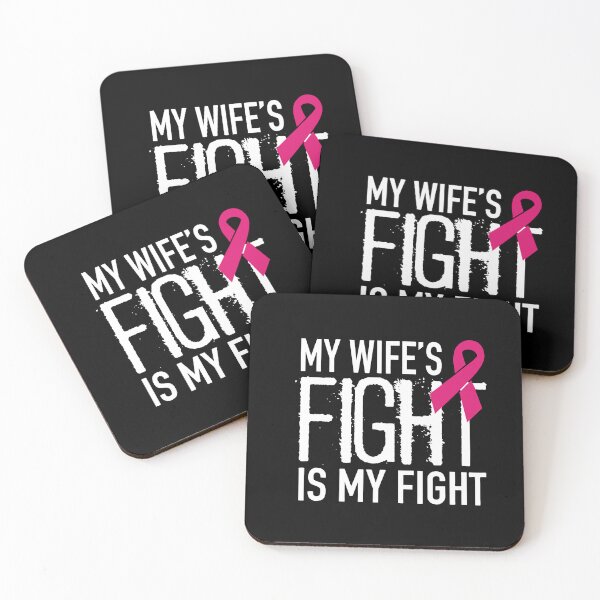 Item preview, My Wife's Fight Is My Fight Breast Cancer Support designed and sold by BoriJanis.