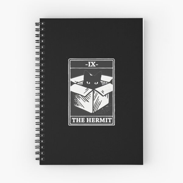 Item preview, Black Cat IX The Hermit designed and sold by sidartacloth.