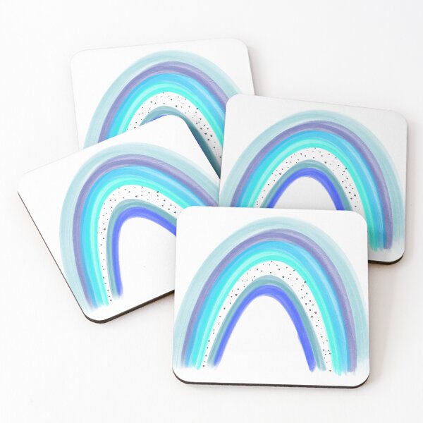 Item preview, Blue Aesthetic Rainbow designed and sold by Bookish Blossom.