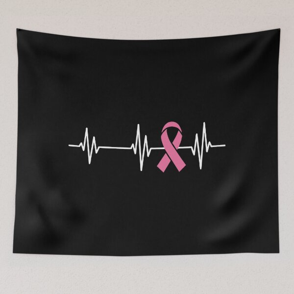 Item preview, Pink Ribbon Heartbeat Survivor  Breast Cancer Awareness designed and sold by BoriJanis.