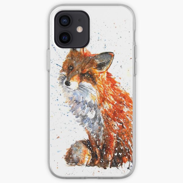 Fox watercolor iPhone Soft Case