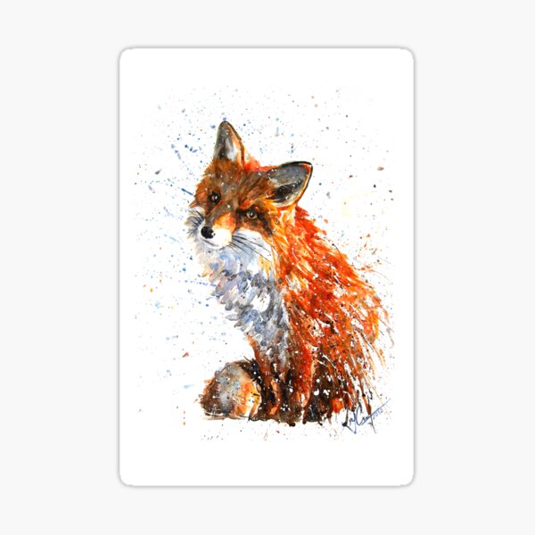 Vista previa del artículo con la obra «Acuarela de Fox», diseñado y vendido por Kostart.
