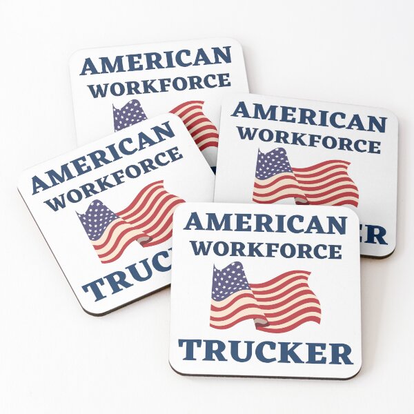 Item preview, Trucker American Workforce  designed and sold by SloganExpress.
