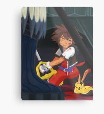 KH: Riku-Ansem Battle Metal Print