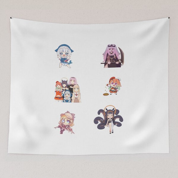 Item preview, HoloMyth Mascots pack - Hololive ,Top peeker sticker set Vtuber peeking pack - Holomyth hololive,Cute Youtuber, Chibi ,Purple ,Fanart ,Hololive, VTuber,Virtual, Ninomae, Inanis ,Virtual, Youtuber designed and sold by BERDOFRENZY.
