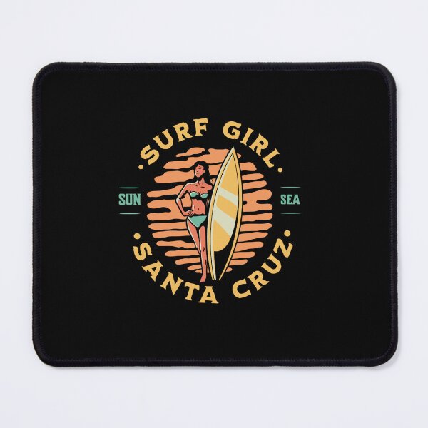 Item preview, Beach Surfer Girl Santa Cruz California Surfing designed and sold by CattlettArt.