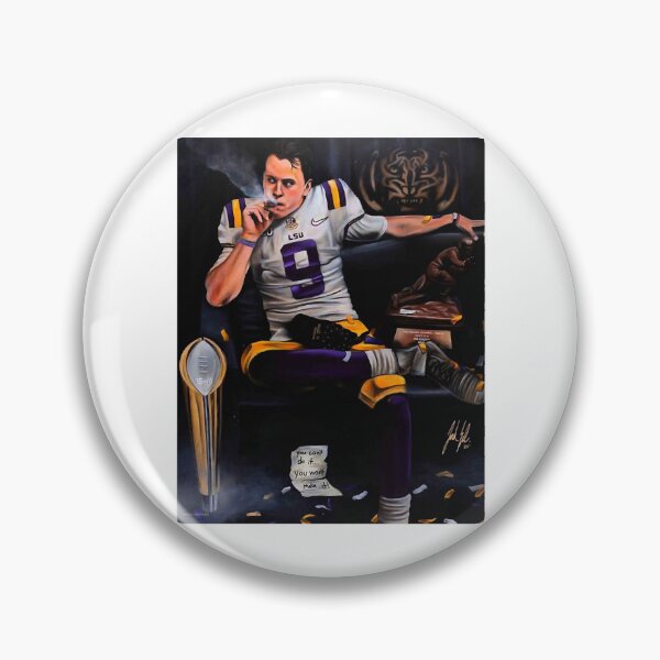 Item preview, Natural Soccer League Overcome Yourself Smoke Burrow Purple Cool designed and sold by JimenezIllusion.
