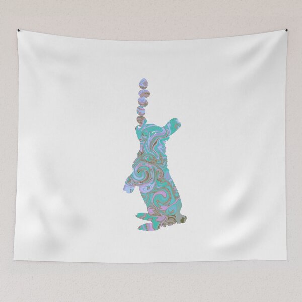 Item preview, Easter Bunny (teal/purple) designed and sold by whereiswalder.