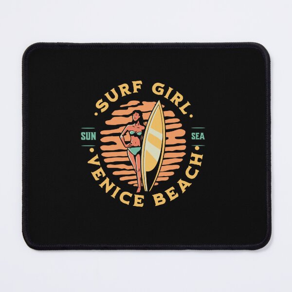 Item preview, Copy of Beach Surfer Girl Venice Beach California Surfing designed and sold by CattlettArt.