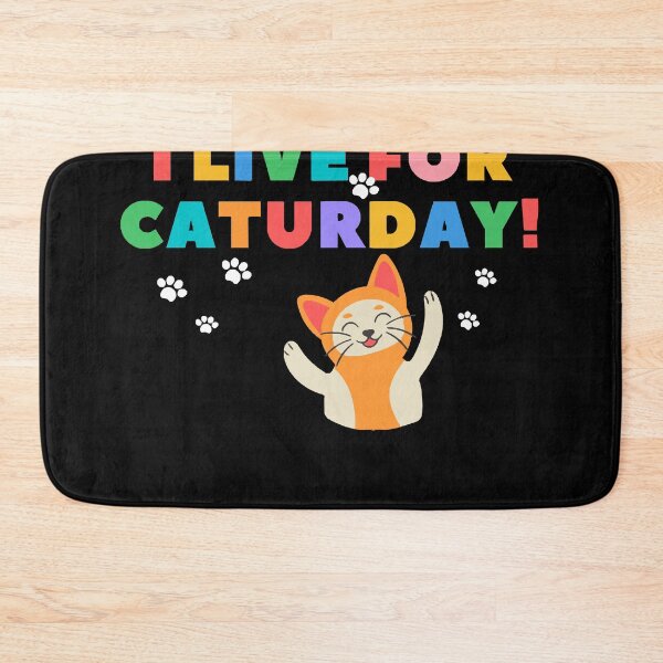 Item preview, I Live For Caturday T-Shirt designed and sold by KirkYang.