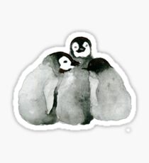 Triplet Penguins Sticker