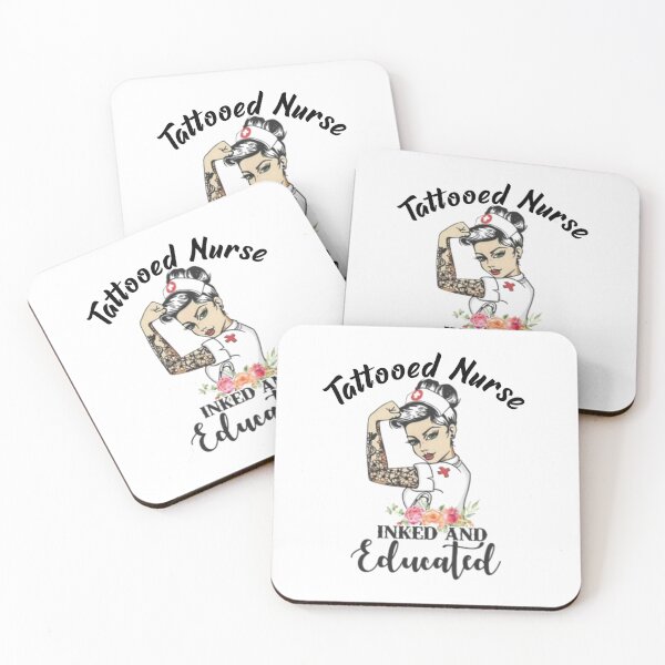 Item preview, Tattooed Nurse Inked And Educated  designed and sold by EliteSayings.