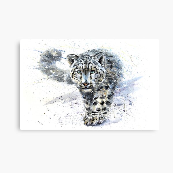 Snow Leopard Cub, Snow Leopard Painting, Cute Kitten Art, Baby Animal  Print, Nursery Wall Art, Animal Illustration, Drawing, Canvas Artwork -   Canada