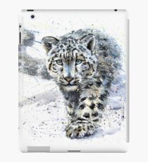 Schneeleopard Aquarell iPad-Hülle & Klebefolie