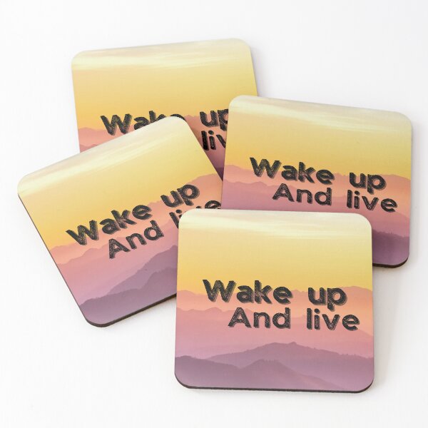 Item preview, Wake up and Live designed and sold by DontBurnTheDay.