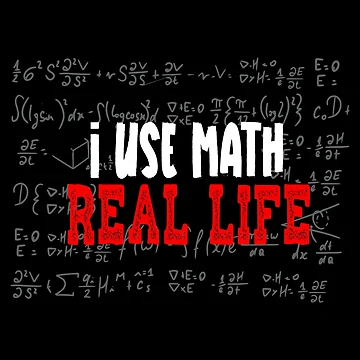 Artwork thumbnail, I Use Math In Real Life Funny Math Joke for Math Teacher design by Merchking1