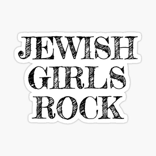 Item preview, JEWISH GIRLS ROCK  designed and sold by MadEDesigns.
