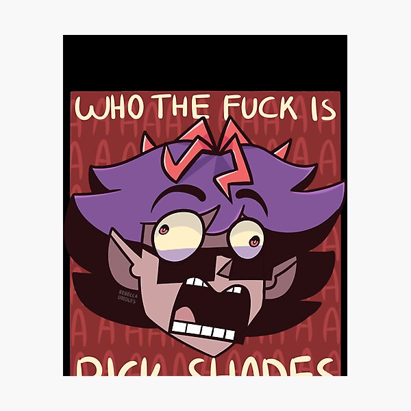 Item preview, Who is Rick Shades designed and sold by BeauClarke.