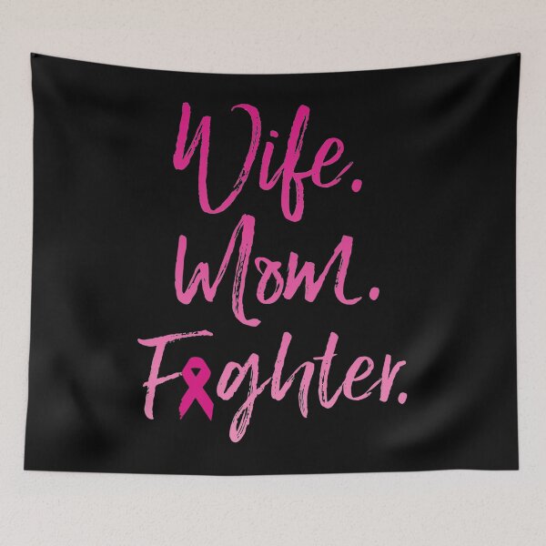 Item preview, Wife Mom Fighter Breast Cancer Awareness Warrior Gift designed and sold by BoriJanis.