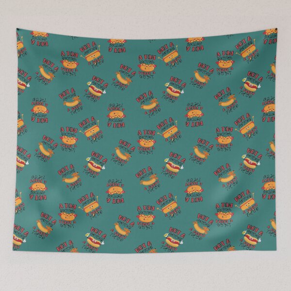 Item preview, Not a Hotdog But A Party Taco Pattern designed and sold by XanaduHills.