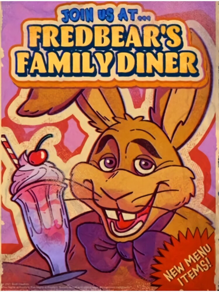 Fnaf - Fredbear's Family Diner Pizza Premium Matte Vertical Poster