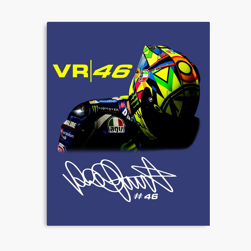 Vr 46 Valen Tino Ros Si Signature Moto Racingt, For Fan Logo Cheap ...