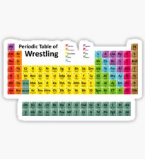 Periodic Table of Wrestling Sticker
