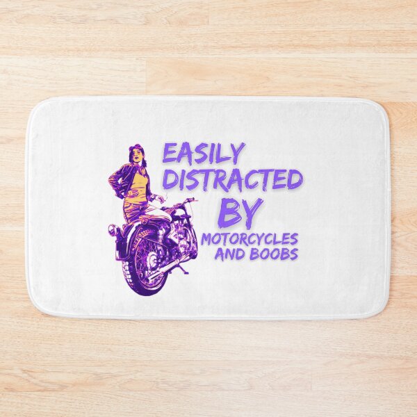 Item preview, BIKER RIDER EASILY DISTRACTED BY MOTORCYCLES AND BOOB designed and sold by BestdesignerFM.